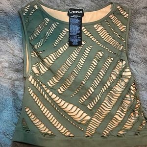 Bebe Illusion Crop Top